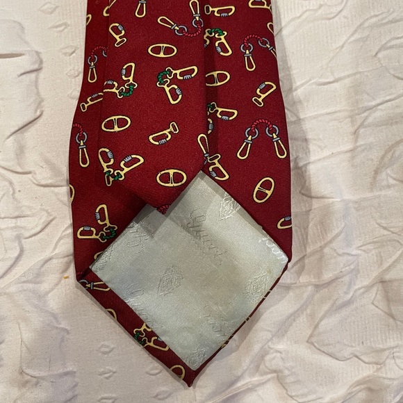 Gucci Vintage Link Print Tie - Picture 5 of 6